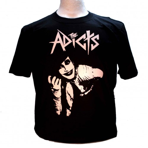 The Adicts Black Square Punk Rock Goth Ska Band T-shirt